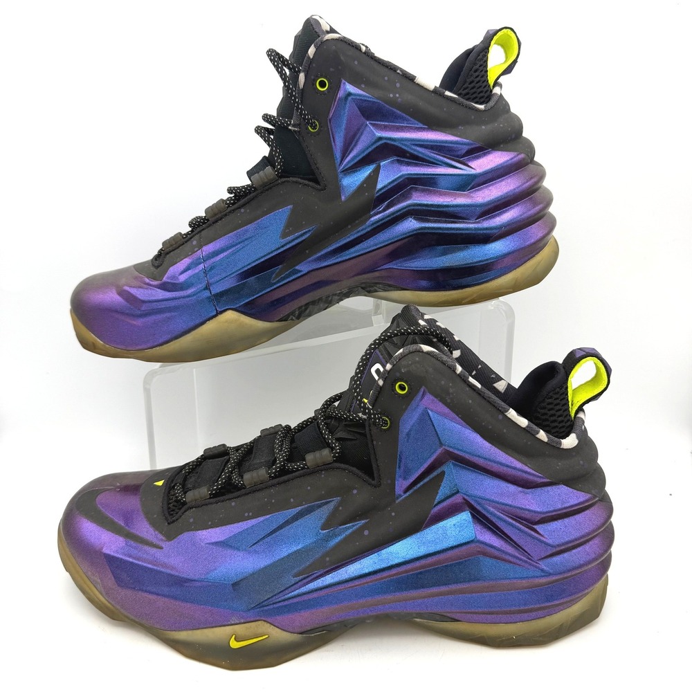 Nike Chuck Posite Cave Purple High Top 12 Basketball Shoes Iridescent Purple - Picture 2 of 10